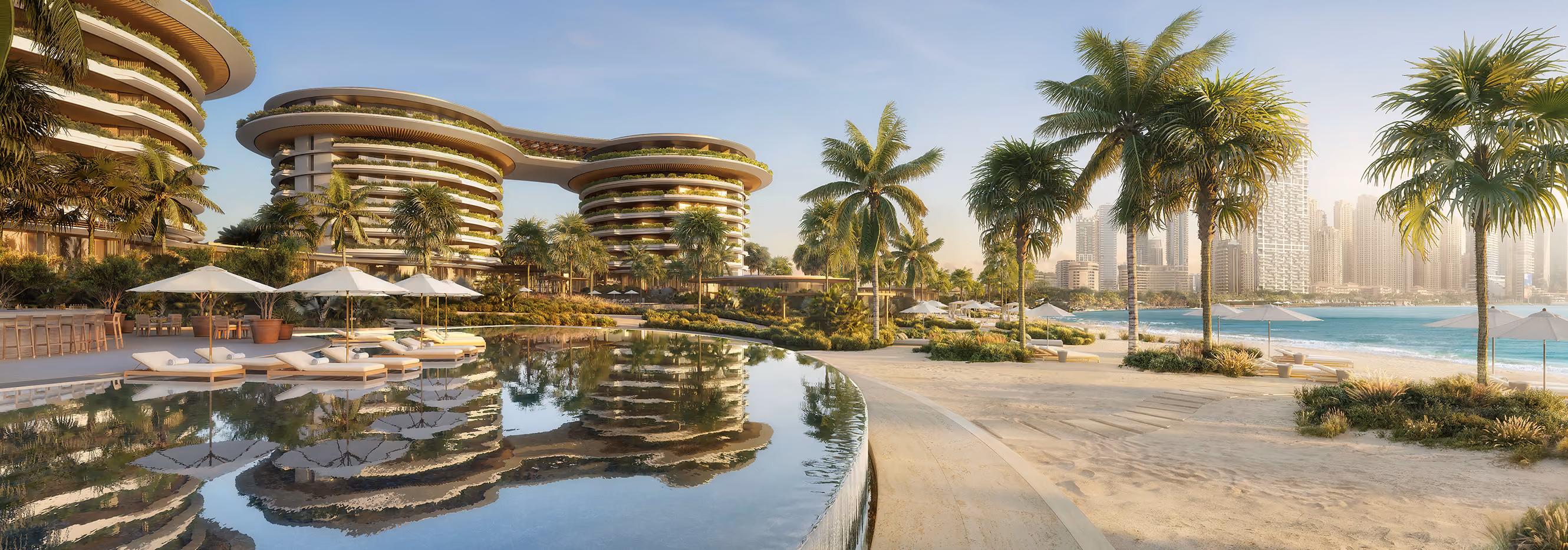 The Residences at The Dubai Beach EDITION — private beachfront homes at Dubai Harbour